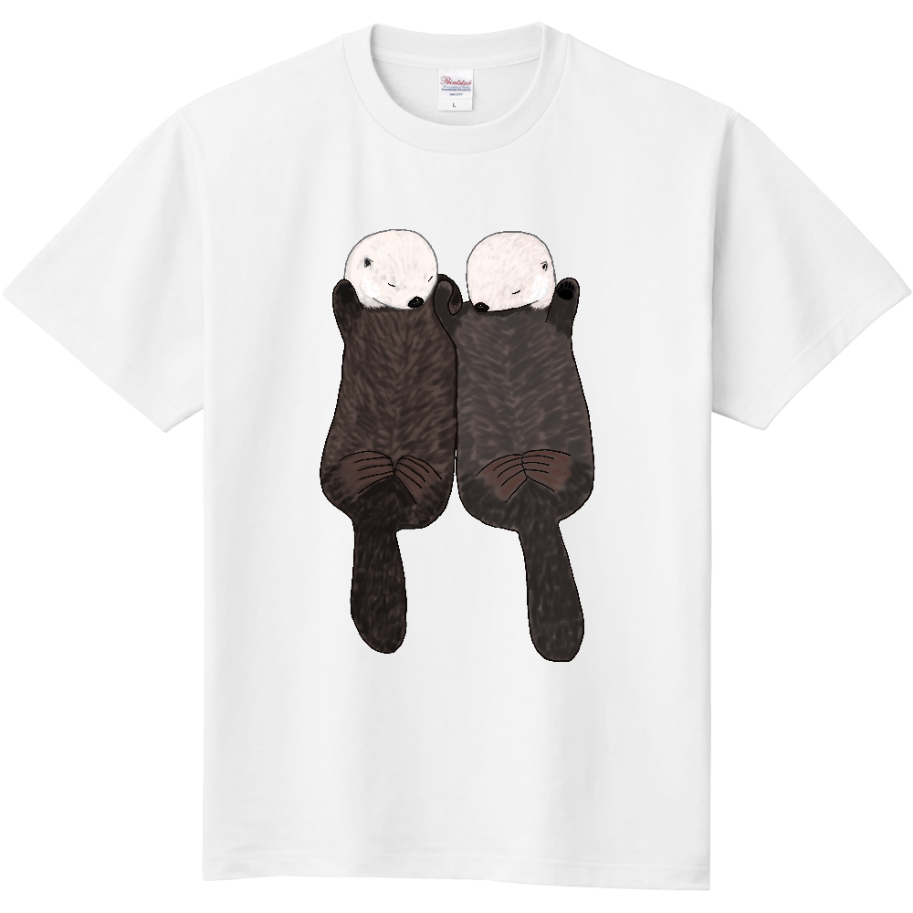 手つなぎラッコ定番ｔシャツの商品購入ページ オリジナルプリントグッズ販売のオリラボマーケット
