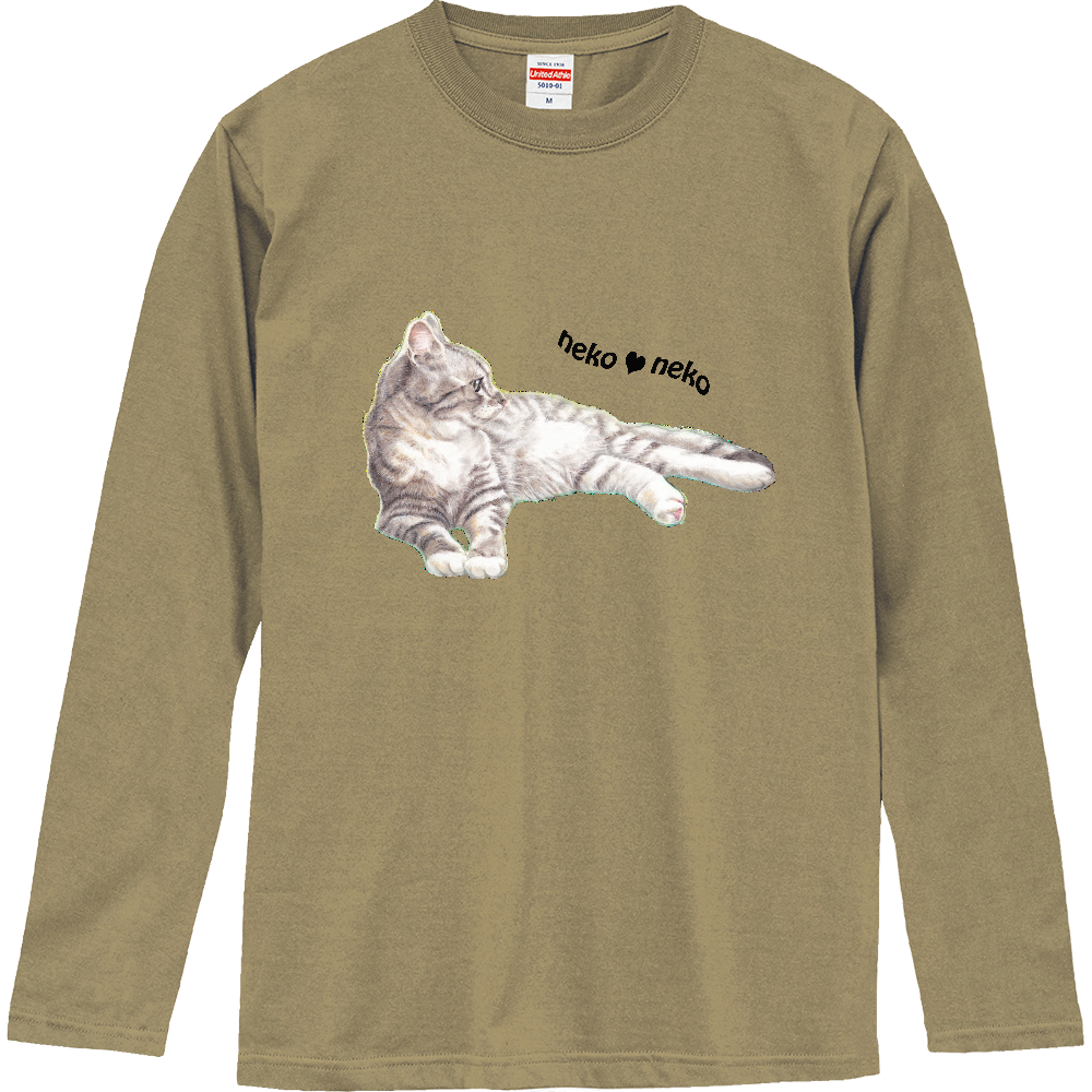 パステルねこねこ　ルナちゃん ロングスリーブTシャツ