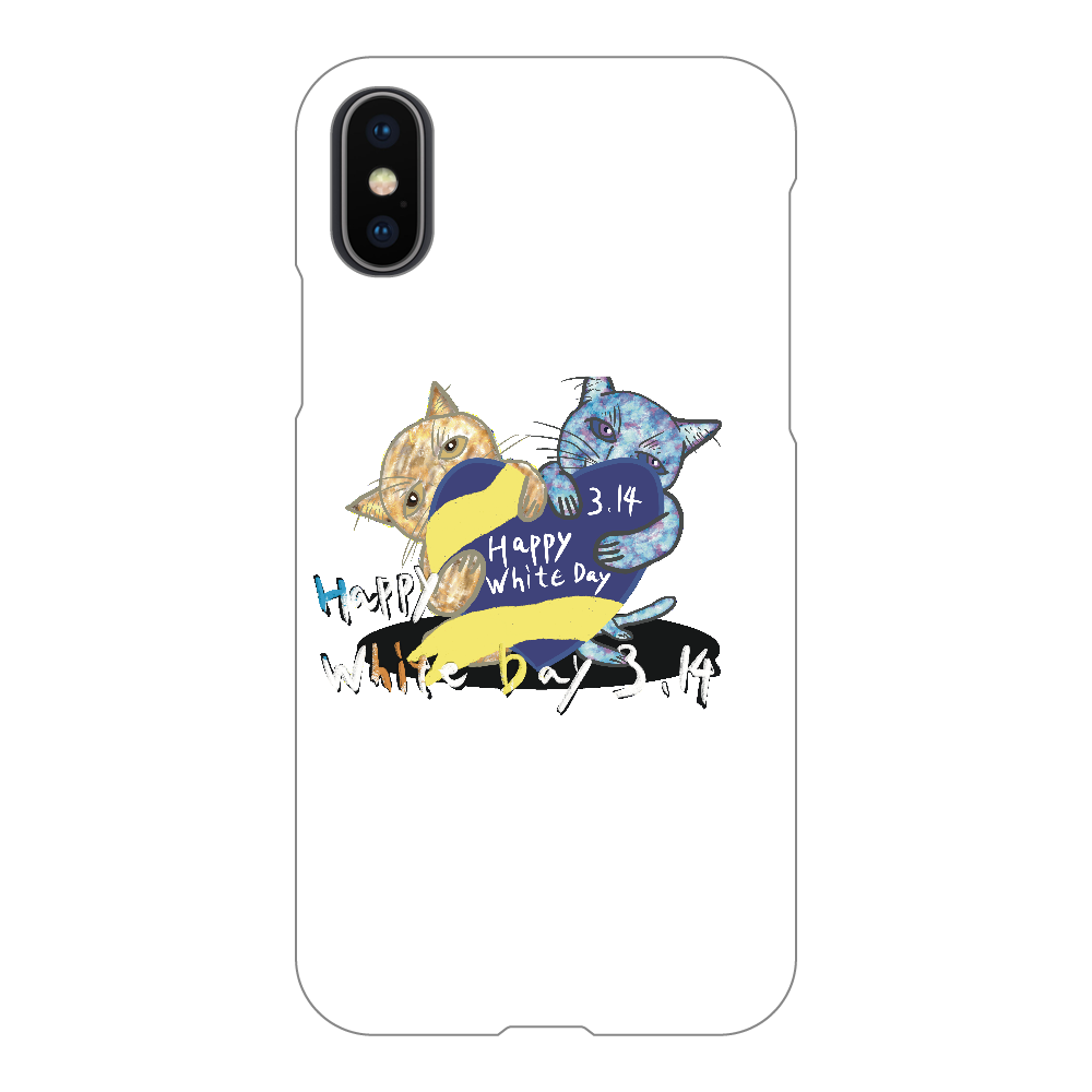 Happy White Day 3.14 〜あなたは誰にお返ししますか❓〜ORILAB.Version iPhoneX/Xs(白)