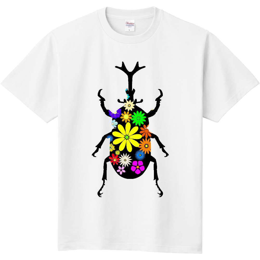 花柄カブトムシ 定番Ｔシャツ