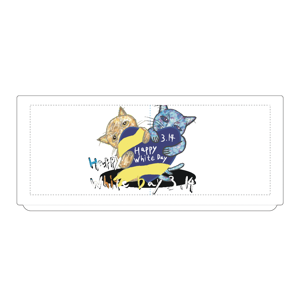 Happy White Day 3.14 〜あなたは誰にお返ししますか❓〜ORILAB.Version 湯のみ(M)