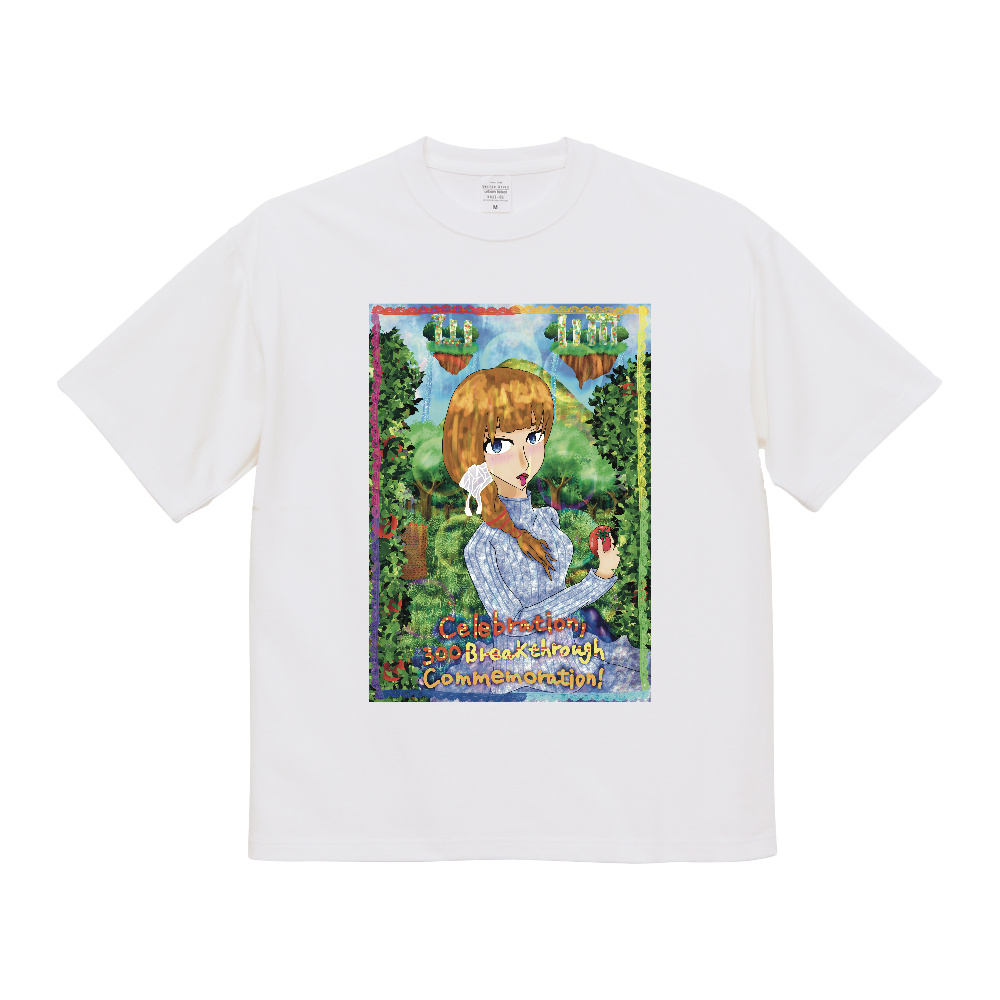 SNSで300人突破記念！(レインボーカラー枠Tシャツ) マグナムウェイトビッグシルエットＴシャツ