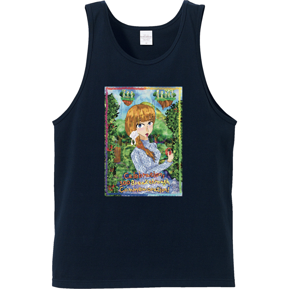 SNSで300人突破記念！(レインボーカラー枠Tシャツ) イージータンクトップ