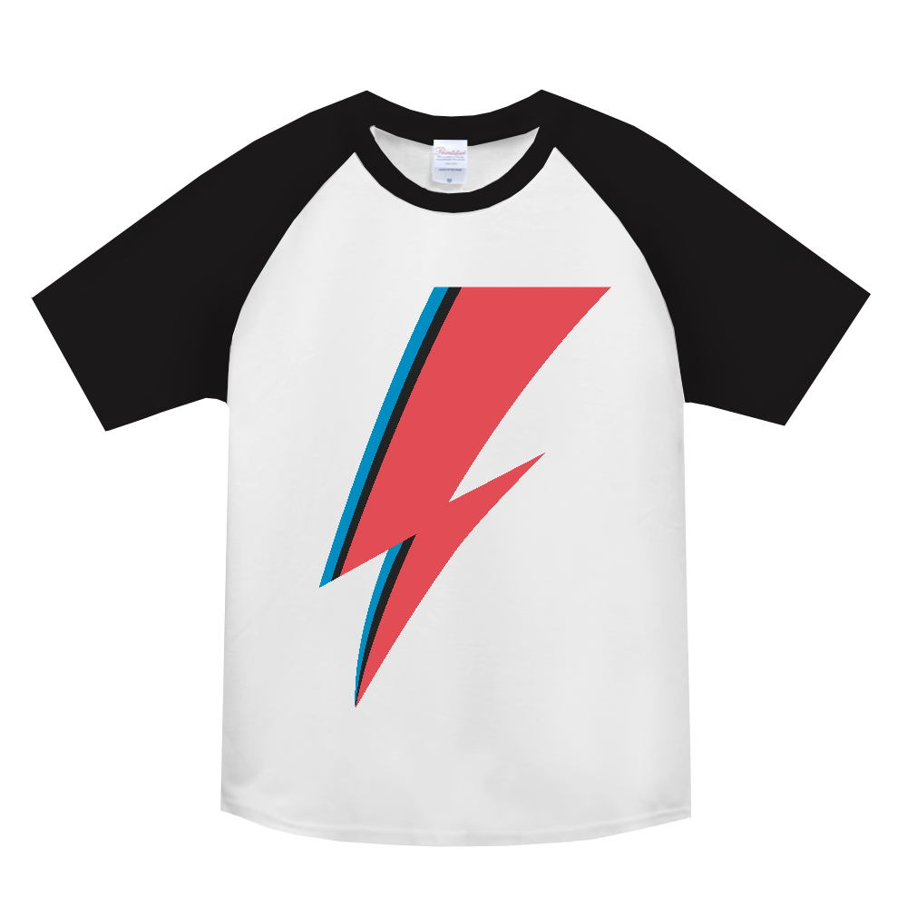 LIGHTNING BOLT -GLAM ROCK MAKE UP- ヘビーウェイトラグランＴシャツ