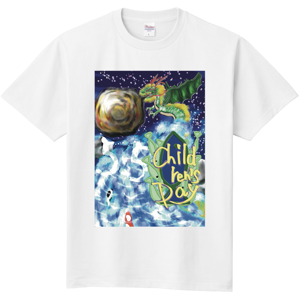 鯉の滝登り ～こどもの日～ ORILAB.Version 即日Ｔシャツ(TOMS-85)