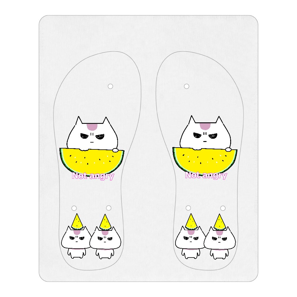 「Not angry vol.13」ビーチサンダル ビーチサンダル M（25～26cm）