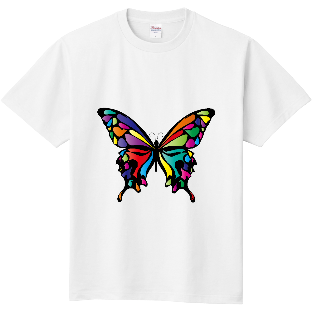 ステンドグラスの蝶々定番Tシャツの商品購入ページ