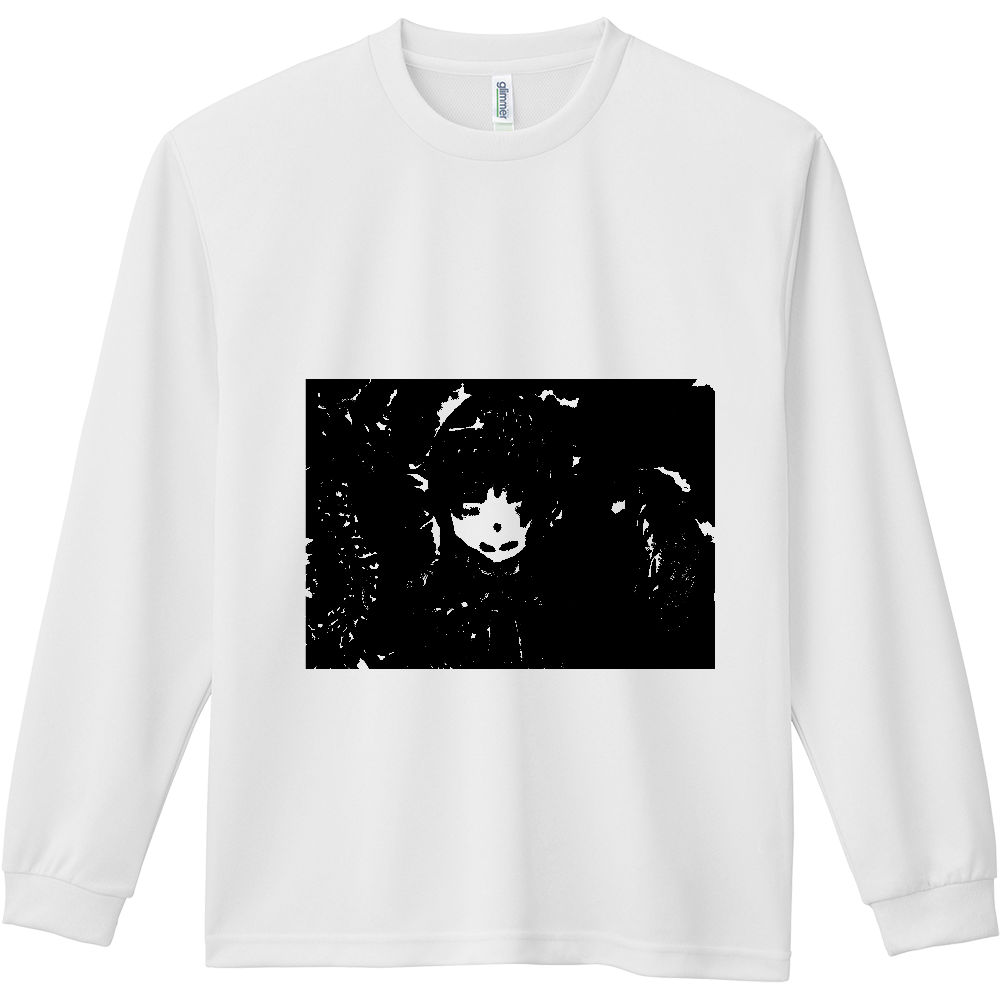 龍と虎の対決に平和を祈る少女。 ORILAB.Version ドライ長袖Ｔシャツ
