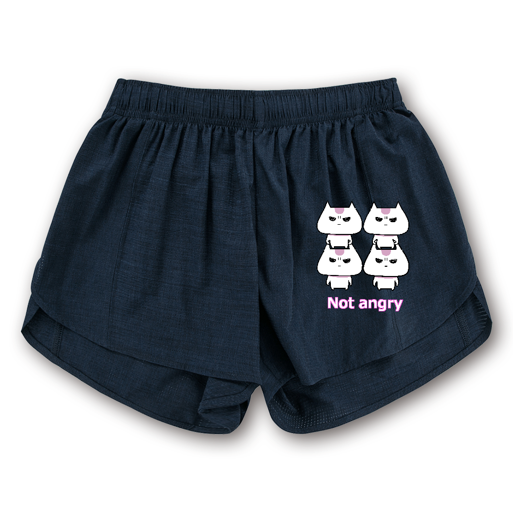 「Not angry vol.9」ウィメンズフィットネスショートパンツの商品購入ページ｜オリジナルプリントグッズ販売のオリラボマーケット