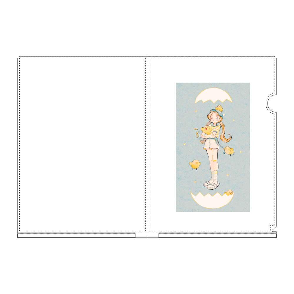 piyo A4フルグラフィッククリアファイル