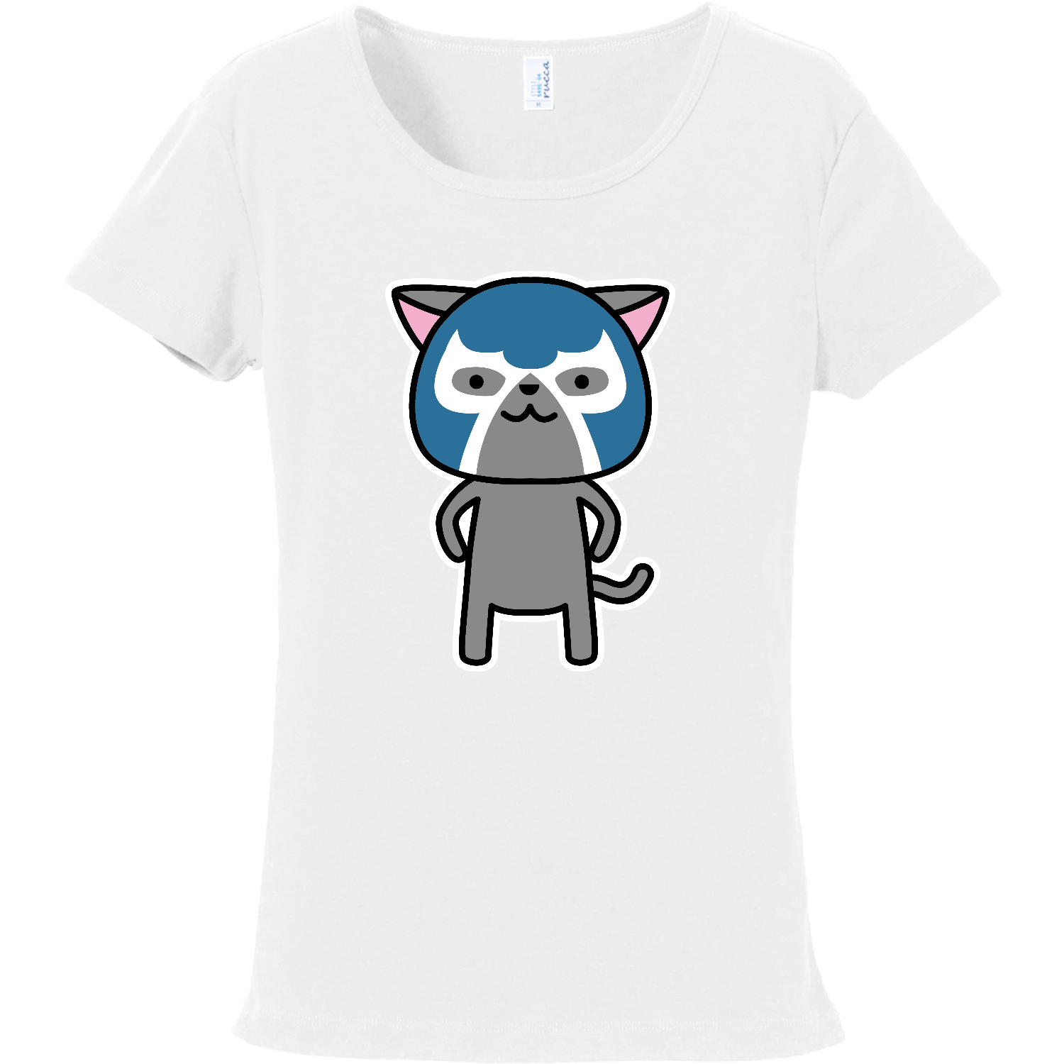 猫ルチャドール#3 フライスTシャツ