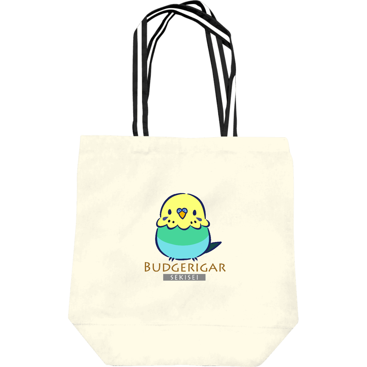 セキセイインコのトートバッグレギュラーキャンバストートバッグ(M)の