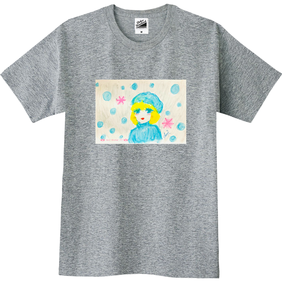 「恋は水色花びら雪」 スリムＴシャツ