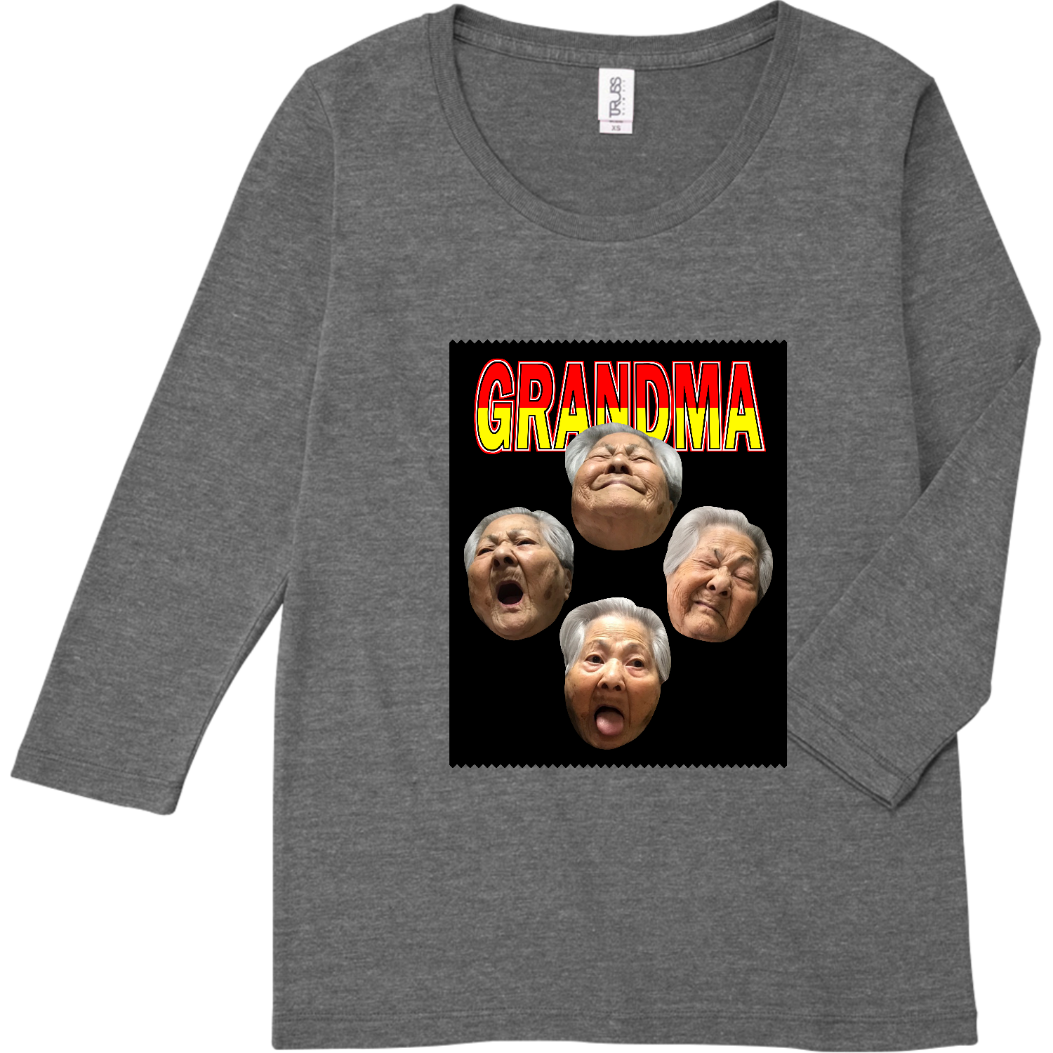 65 GRANDMA / ジグザグ / カラー トライブレンド7分袖レディースTシャツ