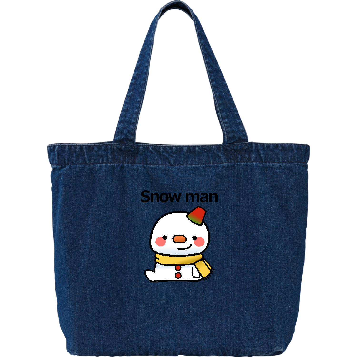 山中柔太朗 キラリ スクラッチ オリジナル手書きイラスト入りデニムトートバッグ Snow man vol.1」デニム ラージ トートバッグデニム ラージ トート