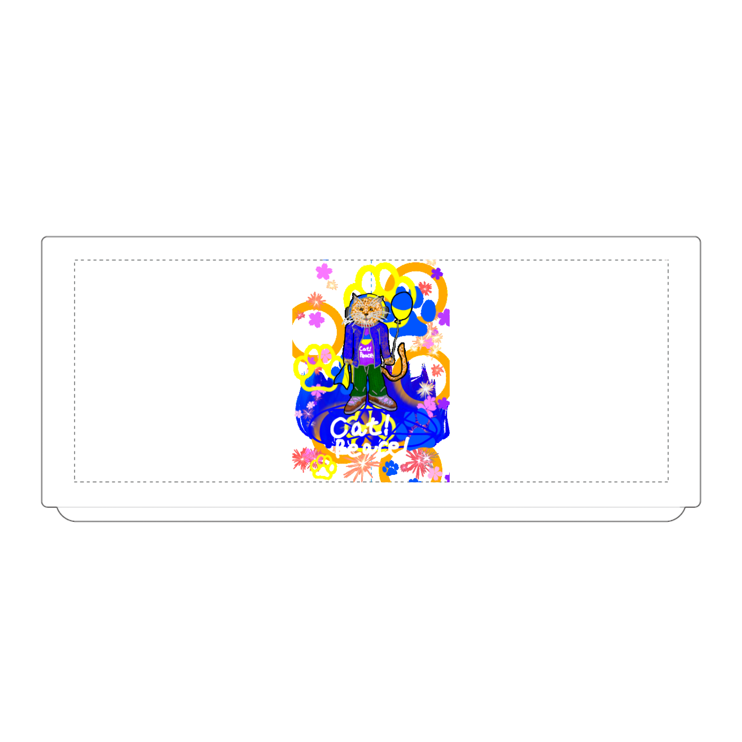 Cat! Peace!(猫!平和!)〜皆も平和ニャァー‼︎　ORILAB.Version 湯のみ(M)