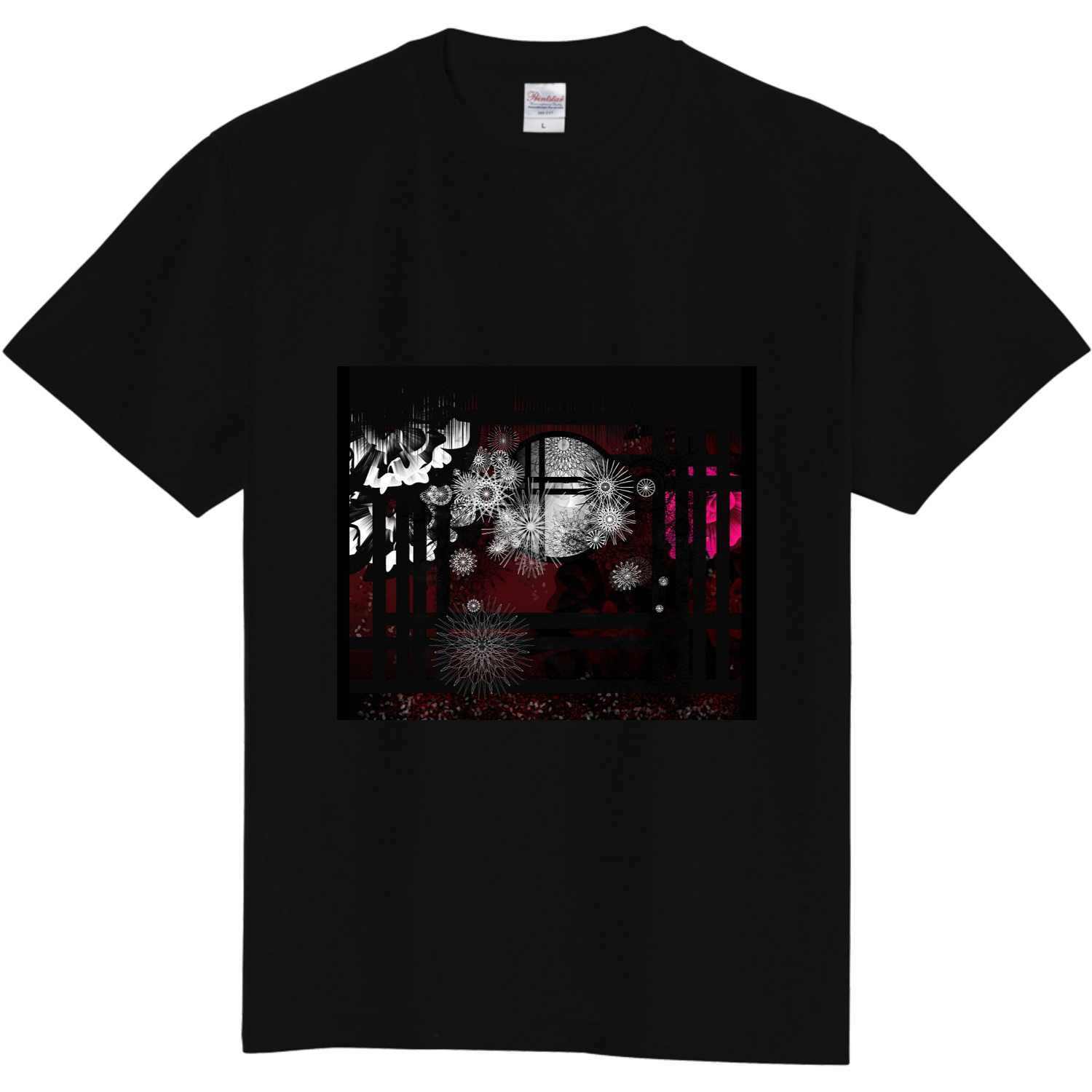黒と赤の世界定番Tシャツの商品購入ページ｜クリエイターの