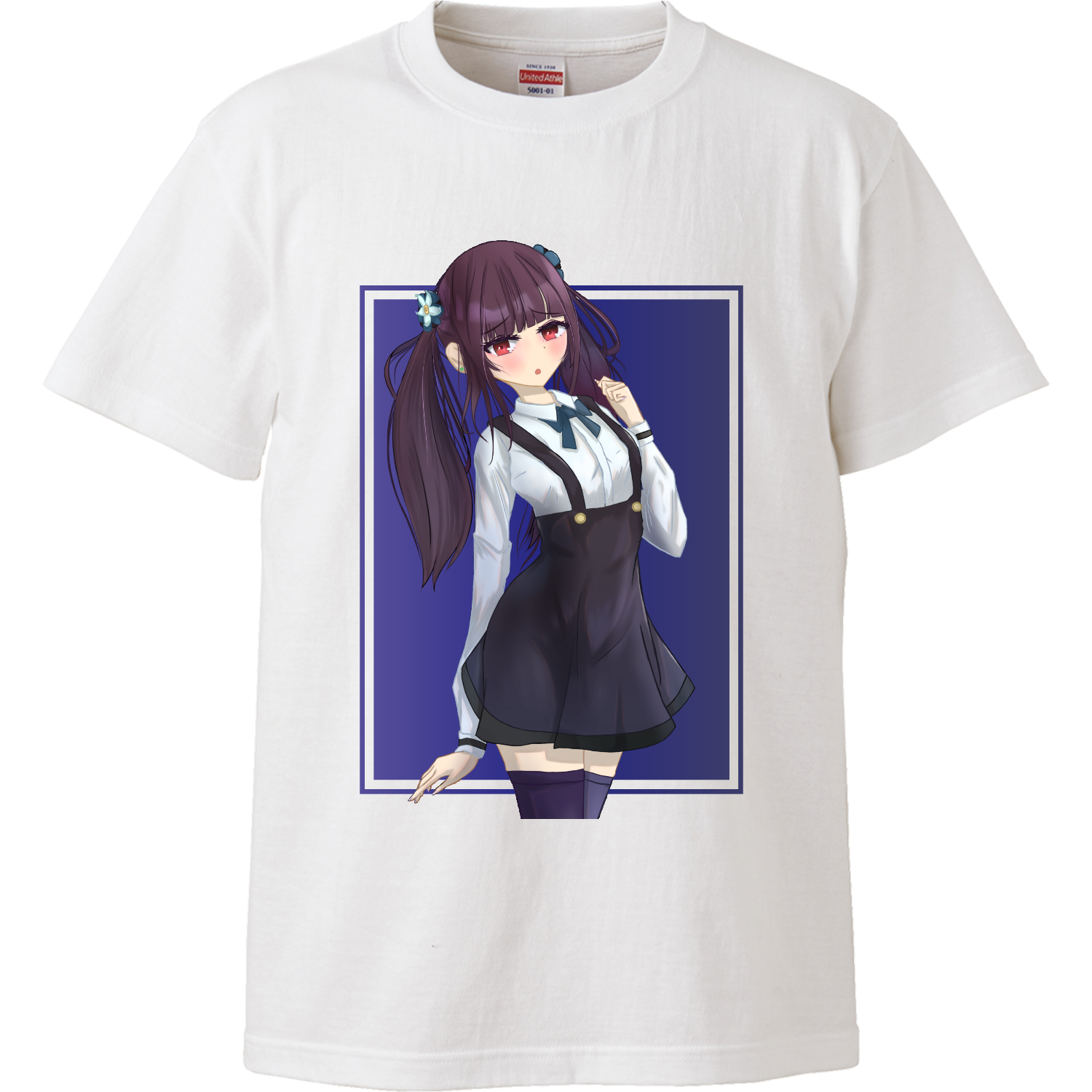 ツインテールの女の子 ハイクオリティーTシャツ