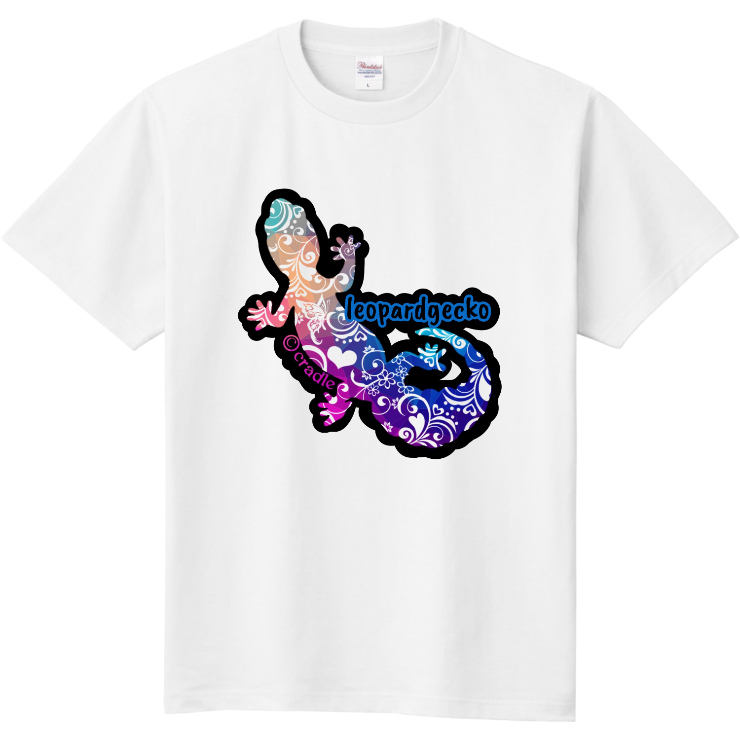【レオパードゲッコー】ヘナグラデーション 定番Ｔシャツ