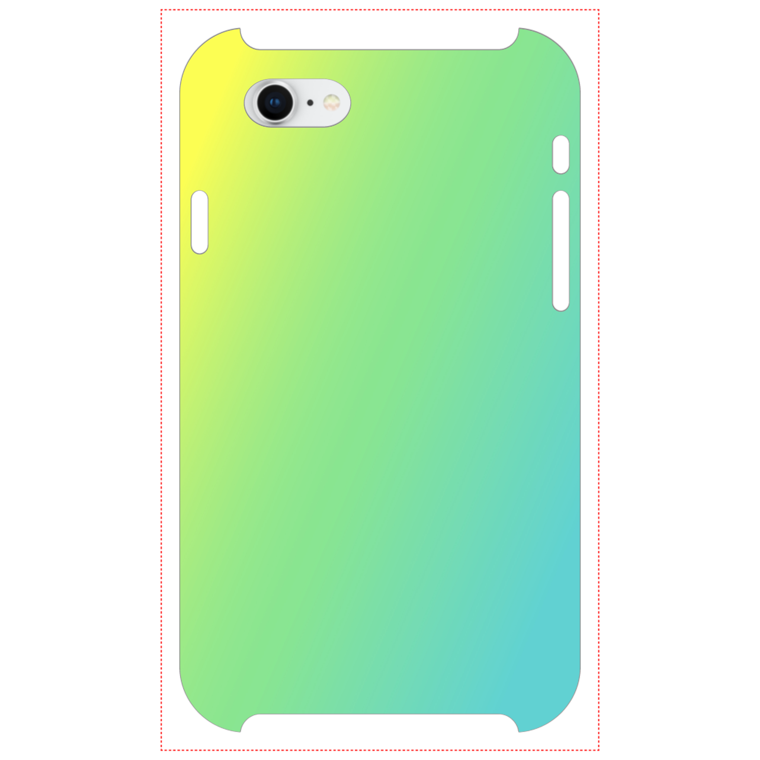 グラデーション（D）スマホケース iPhone7