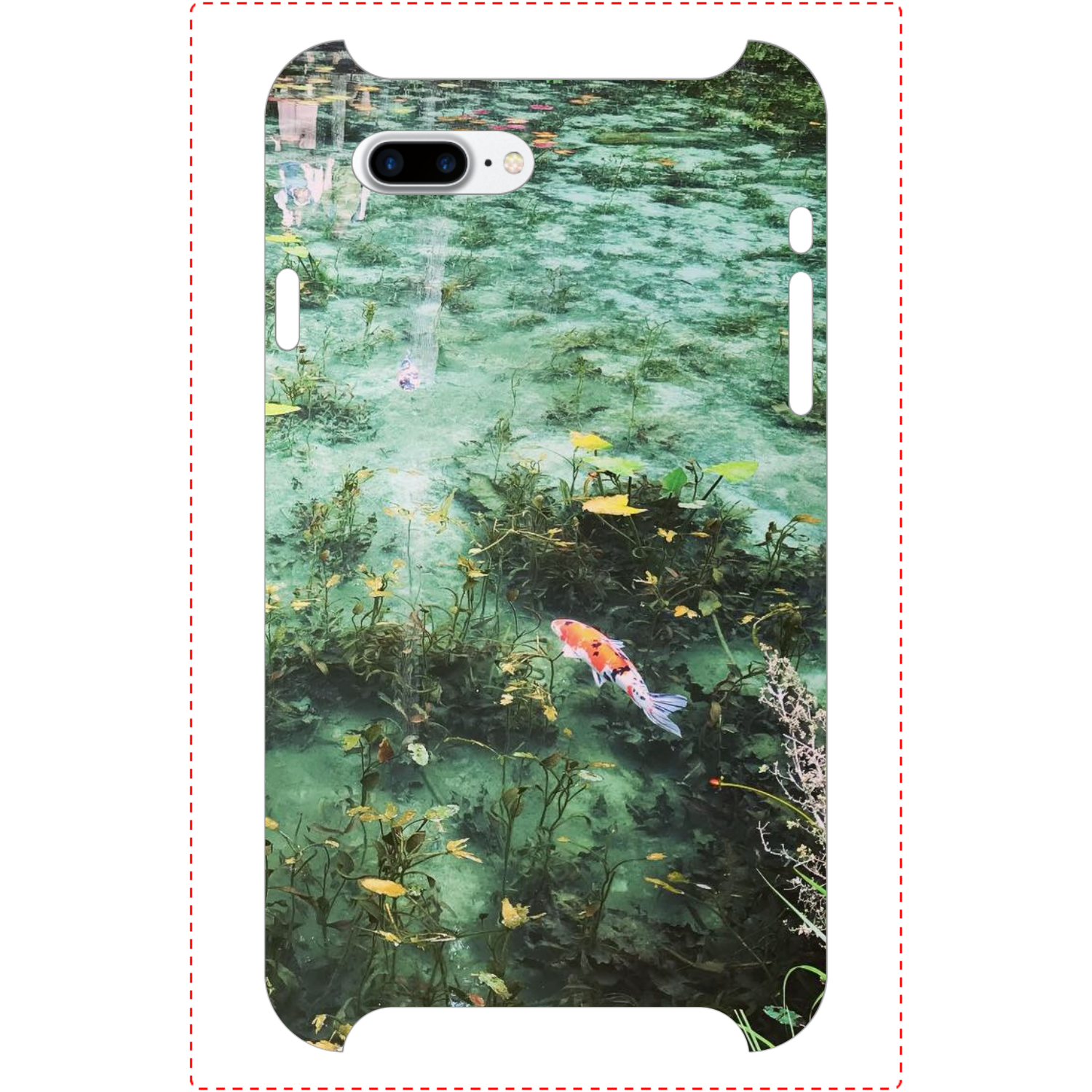 モネの池側表面印刷iPhoneケース iPhone7Plus