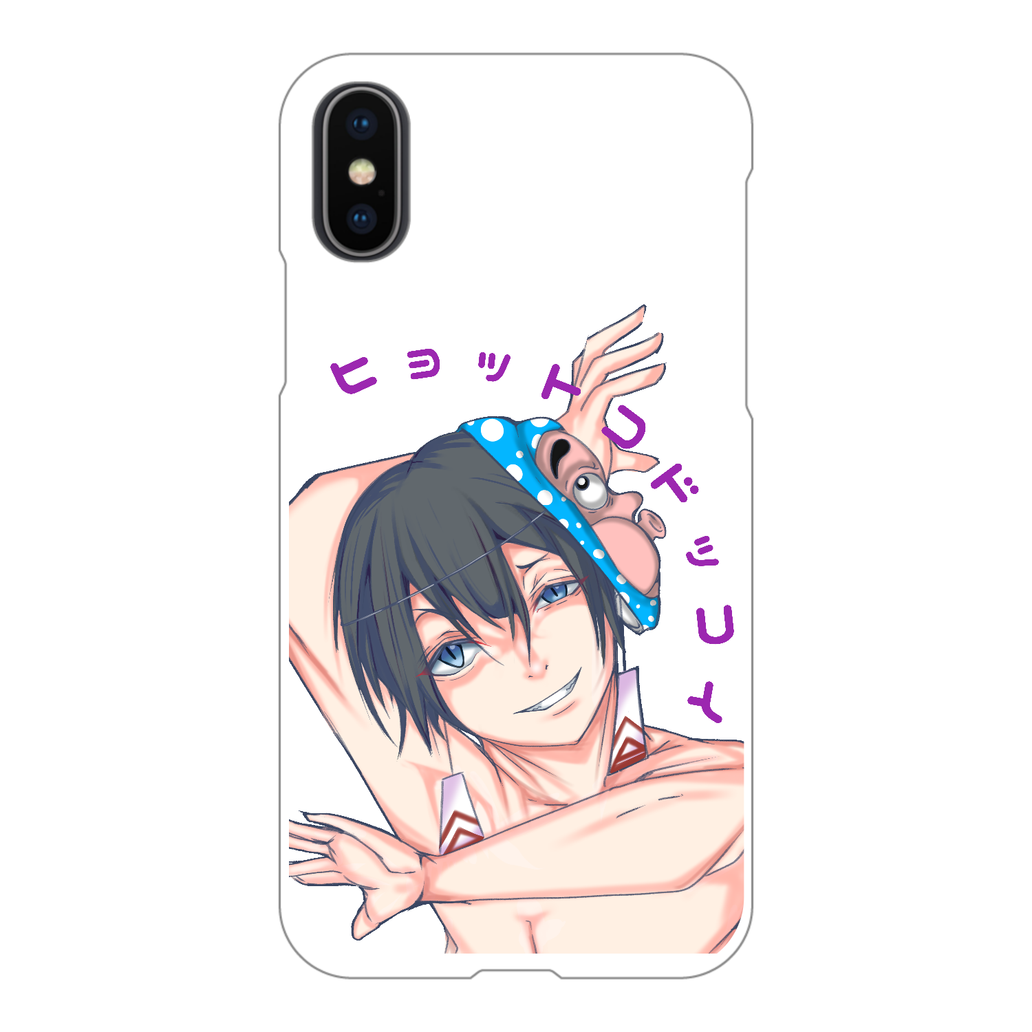 ひょっとこどっこい iPhoneX/Xs(透明)