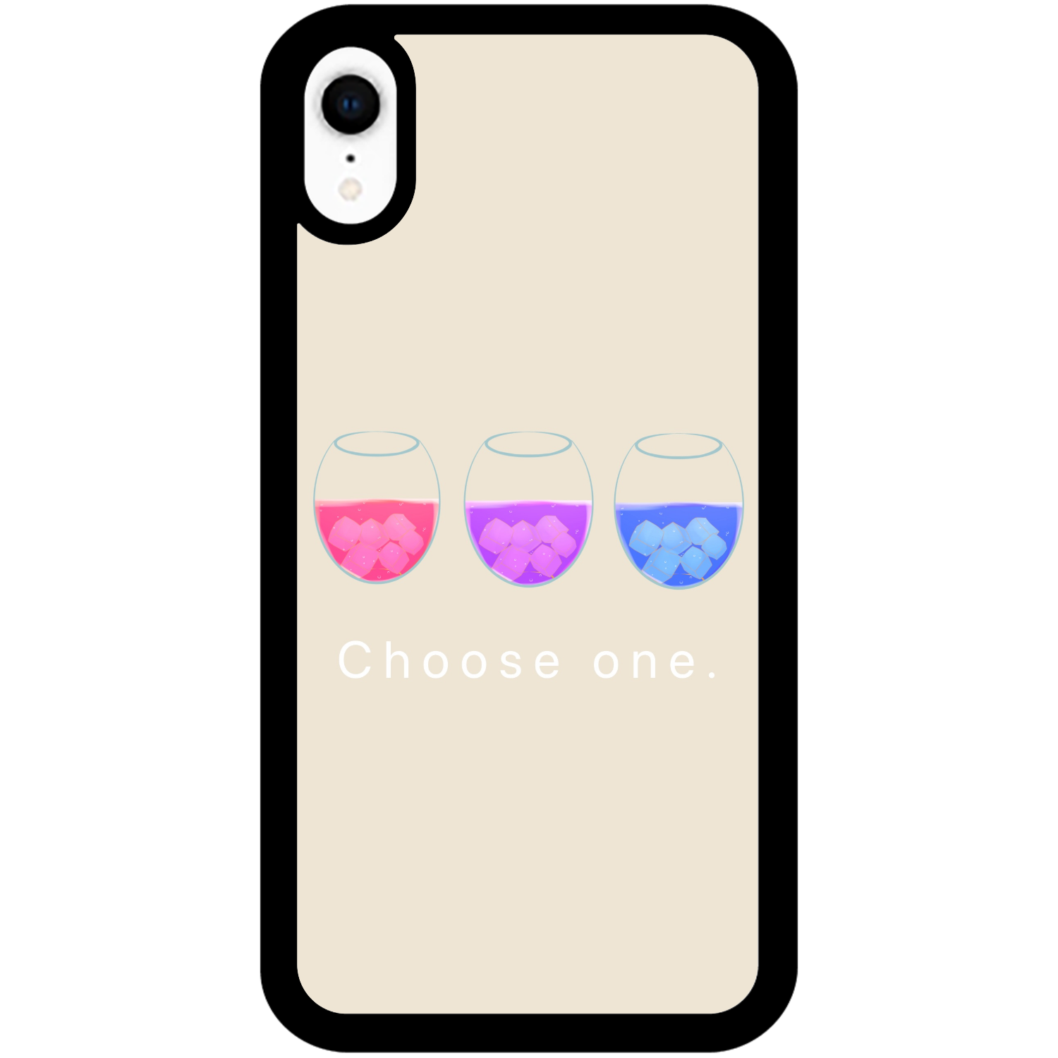 Your favorite drinks  iPhoneケース iPhoneXR_プリントパネルラバーケース