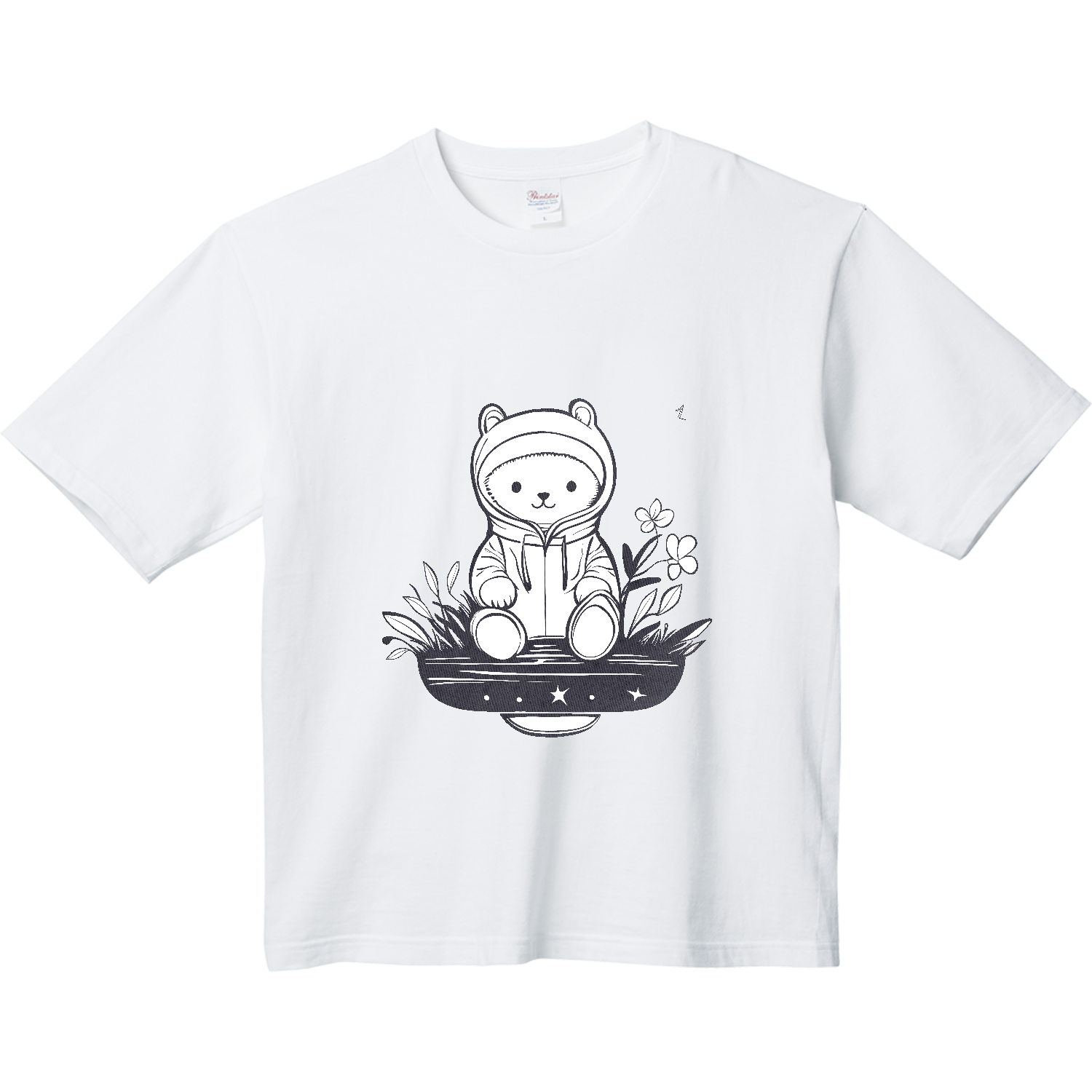 かわいいくまのぬいぐるみ イラスト Tシャツ｜MangMARU - オリラボ