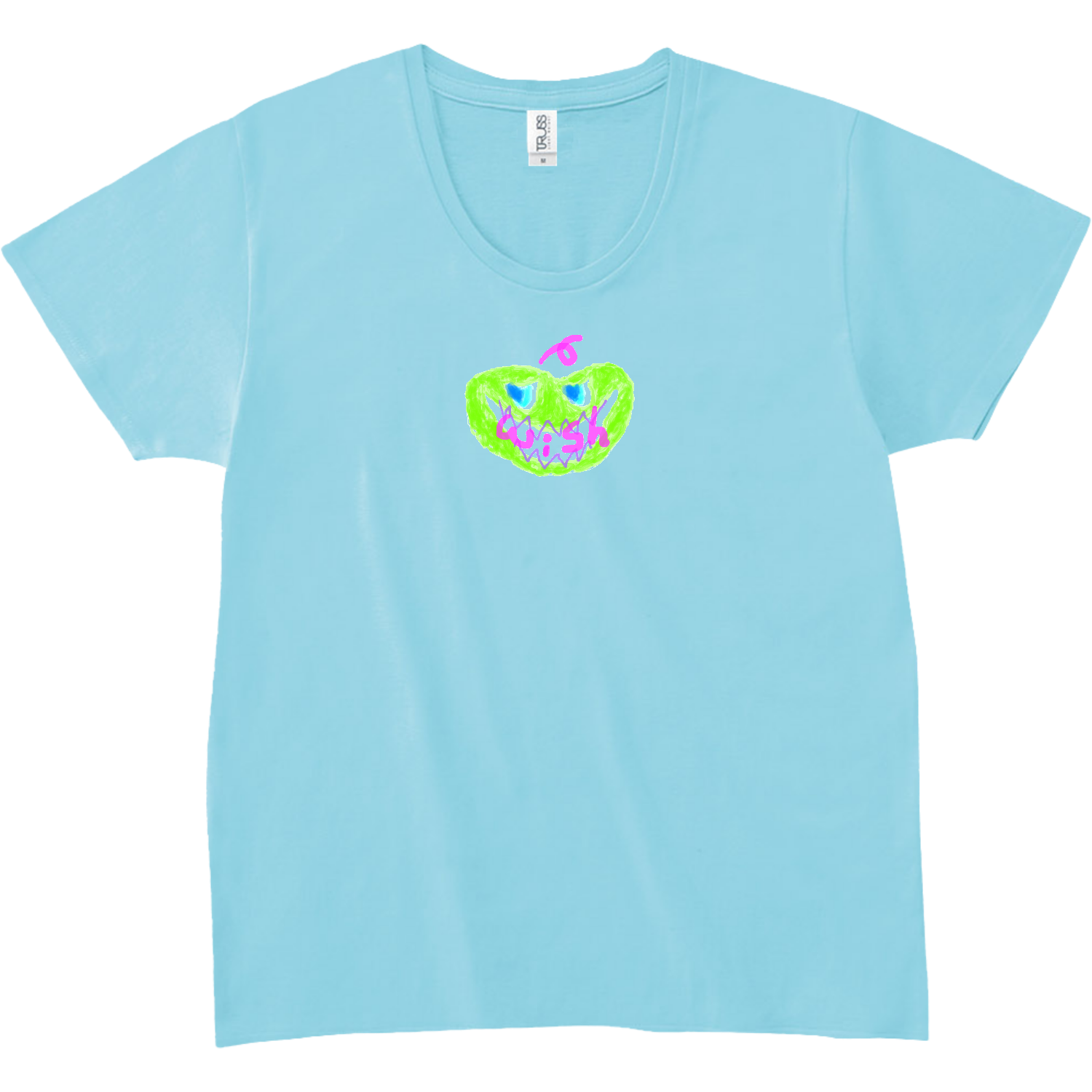 かなえうぃっしゅ スリムフィット UネックTシャツ