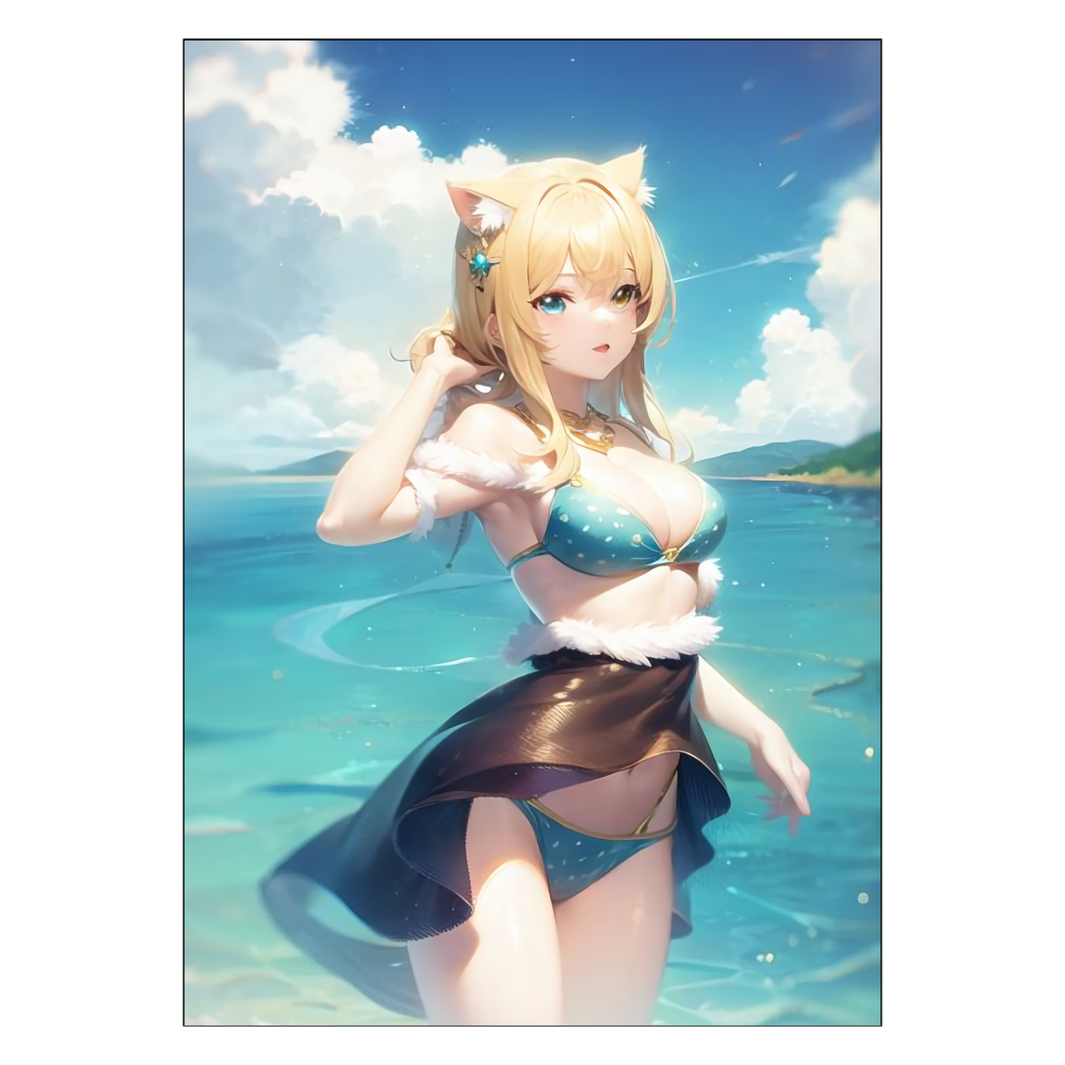 もんがちゃん水着ver.15 ポスター Ａ２サイズ