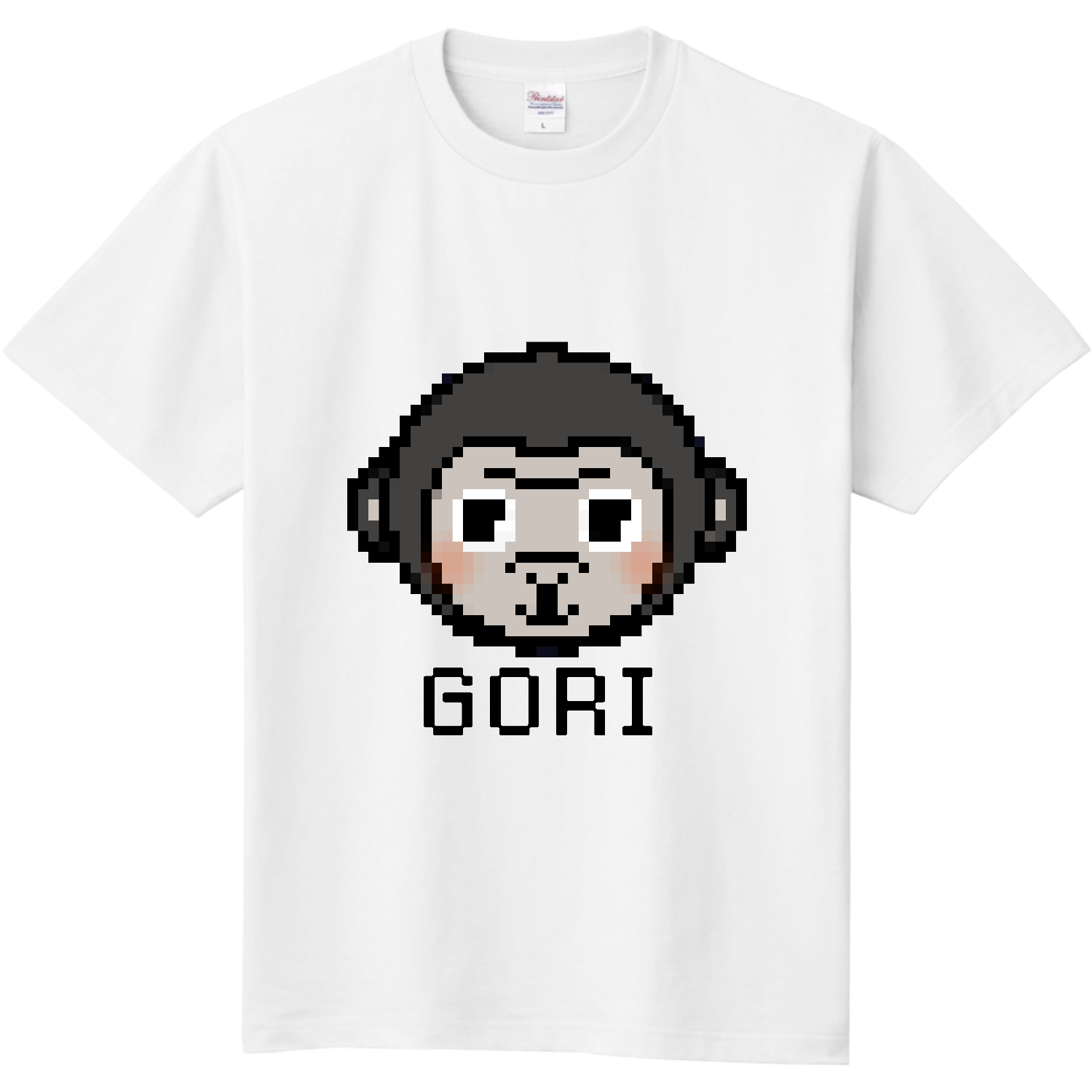 ゴリラのドット絵定番Tシャツの商品購入ページ｜クリエイターの