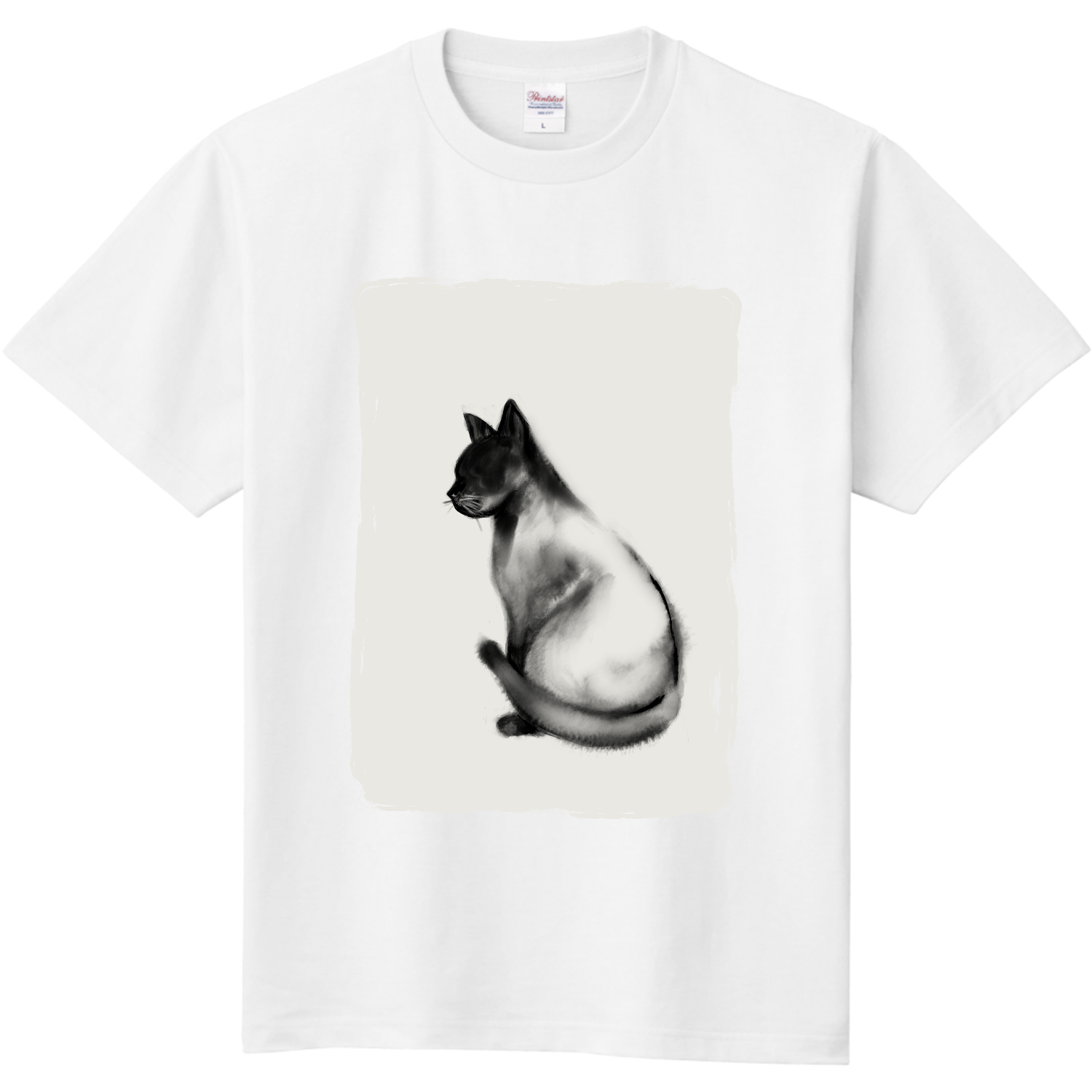 水墨画の猫 定番Ｔシャツ