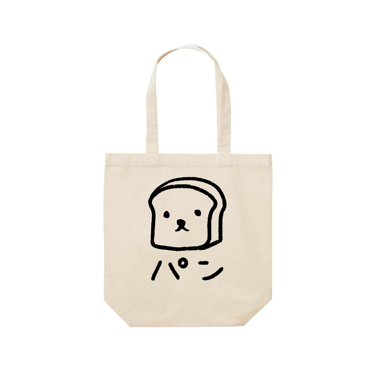 ただのぱんのキャラクターレギュラーキャンバストートバッグ(M
