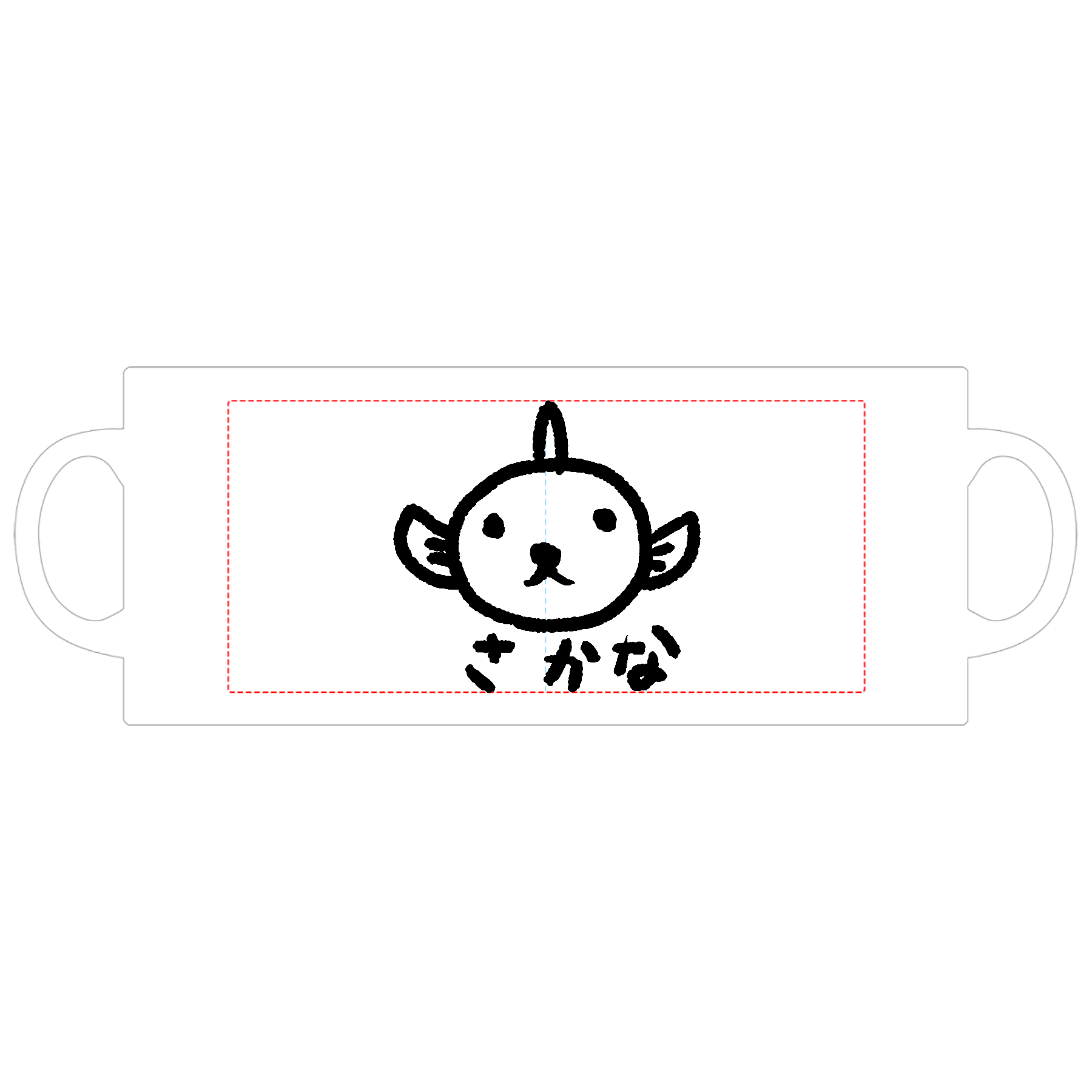 ただの魚ちゃんマグカップ ホワイトの商品購入ページ｜クリエイターの 
