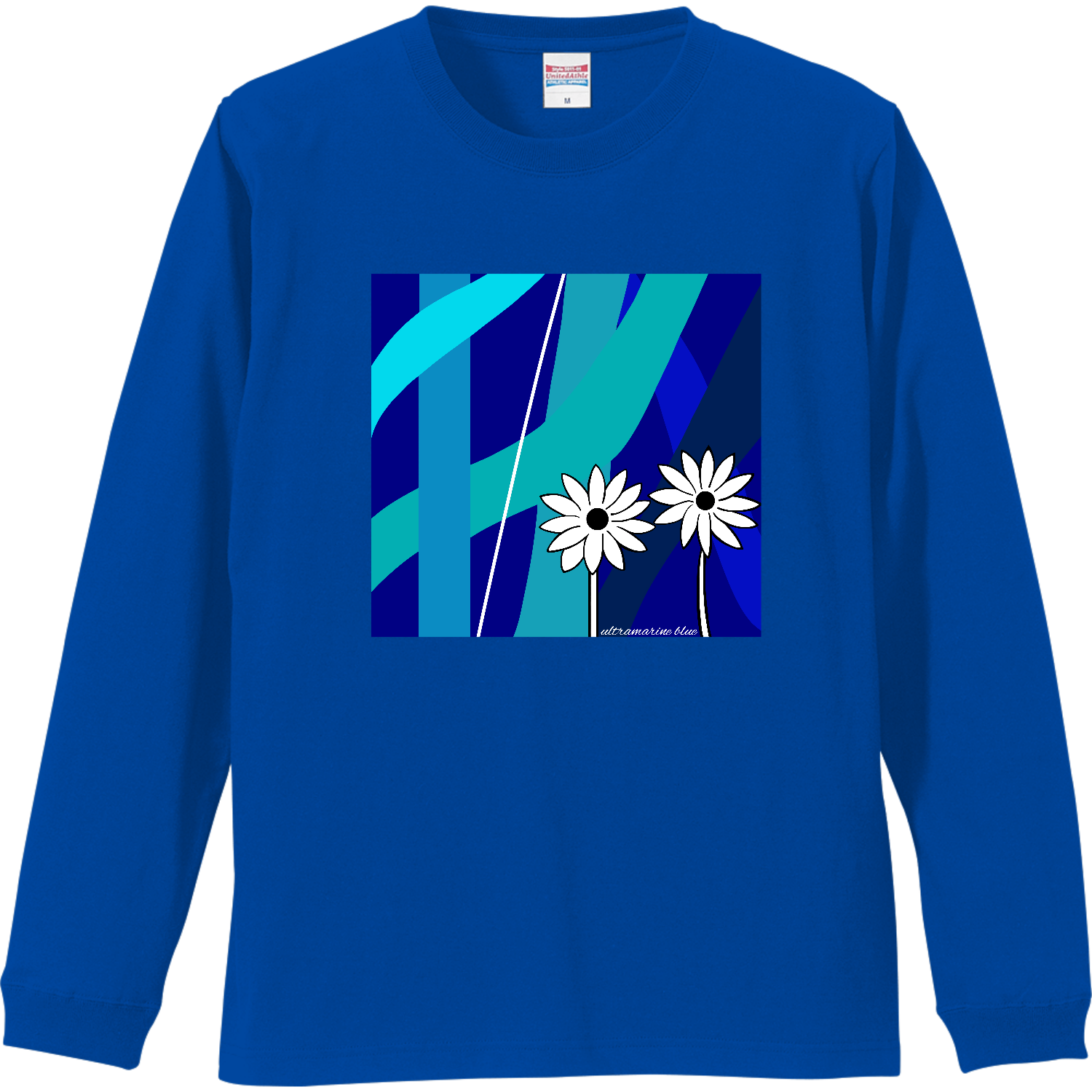 群青 リブ付 ロングスリーブＴシャツ
