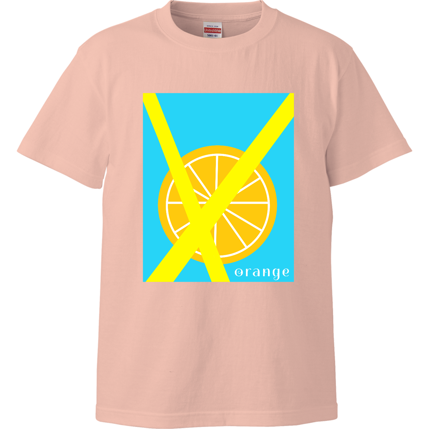 オレンジ ハイクオリティーTシャツ