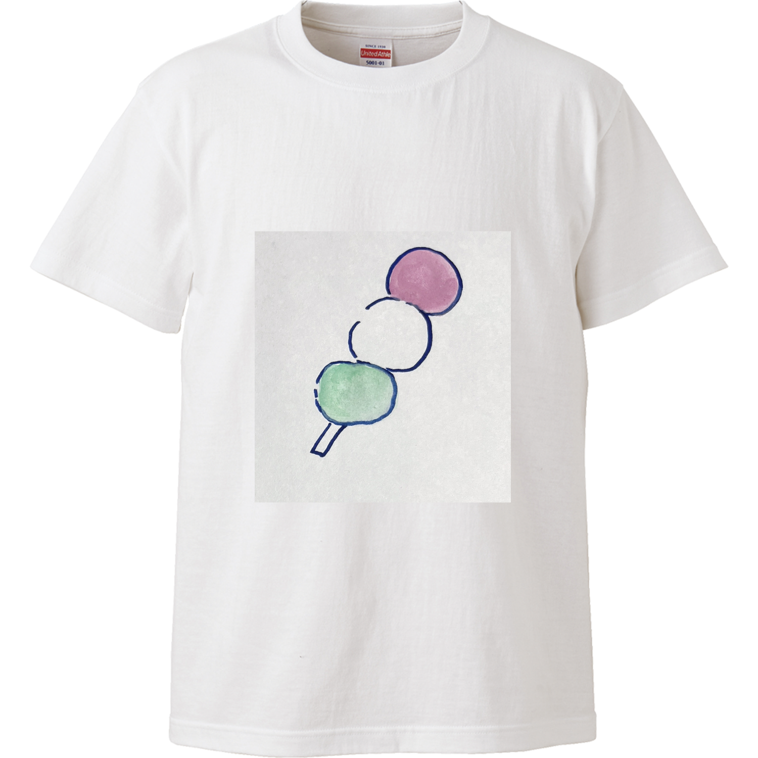 団子と桜 ハイクオリティーTシャツ