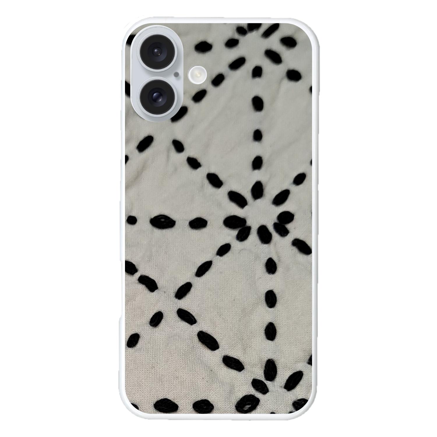 ちょっと刺し子 iPhone16 Plus (透明)(ハードケース)