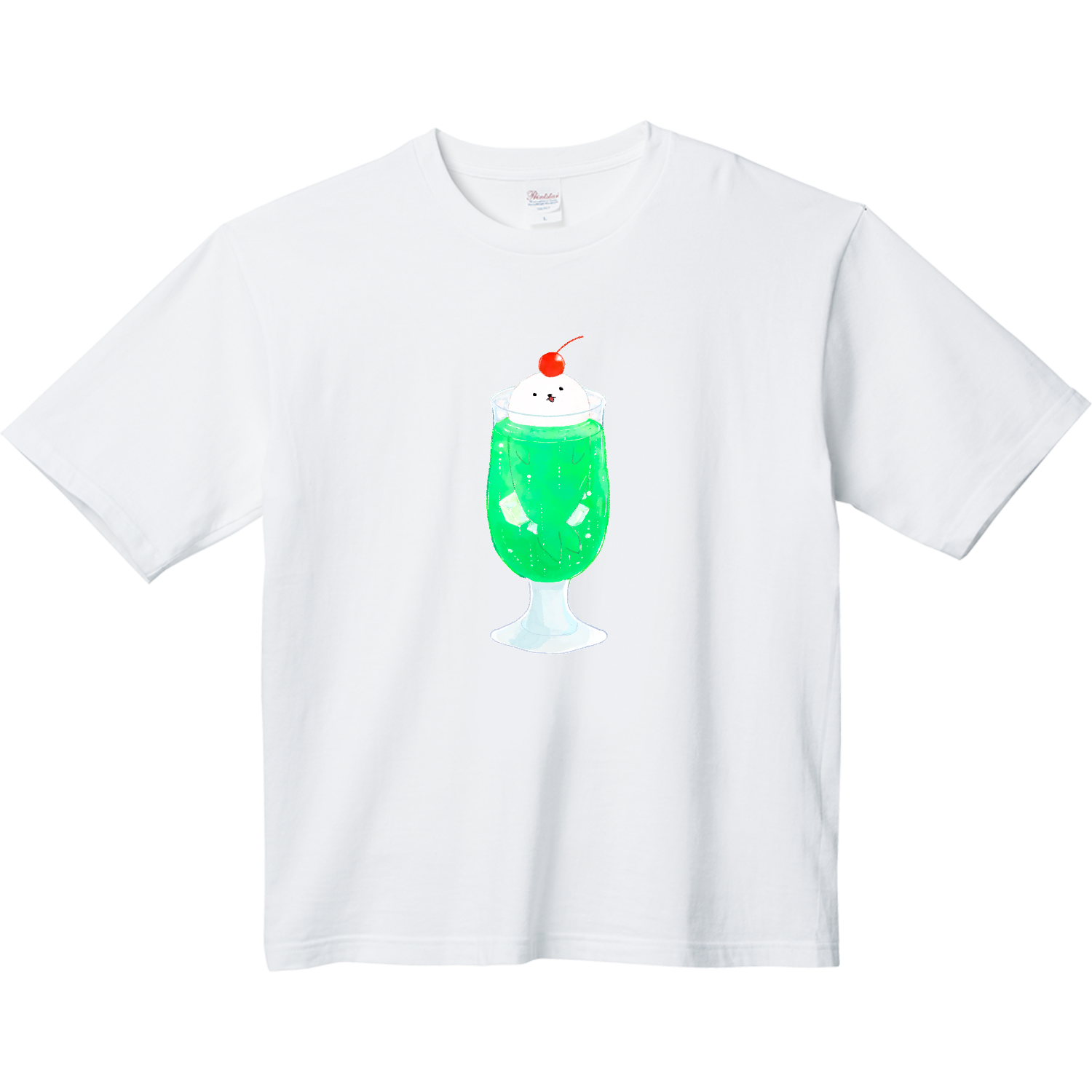 あざらしクリームソーダ ヘビーウェイト ビッグシルエットTシャツ
