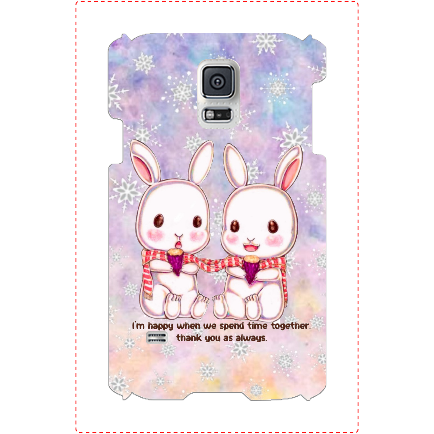 ぬくぬくうさぎᕱ⑅︎ᕱ" Galaxy S5(SC-04F/SCL23)