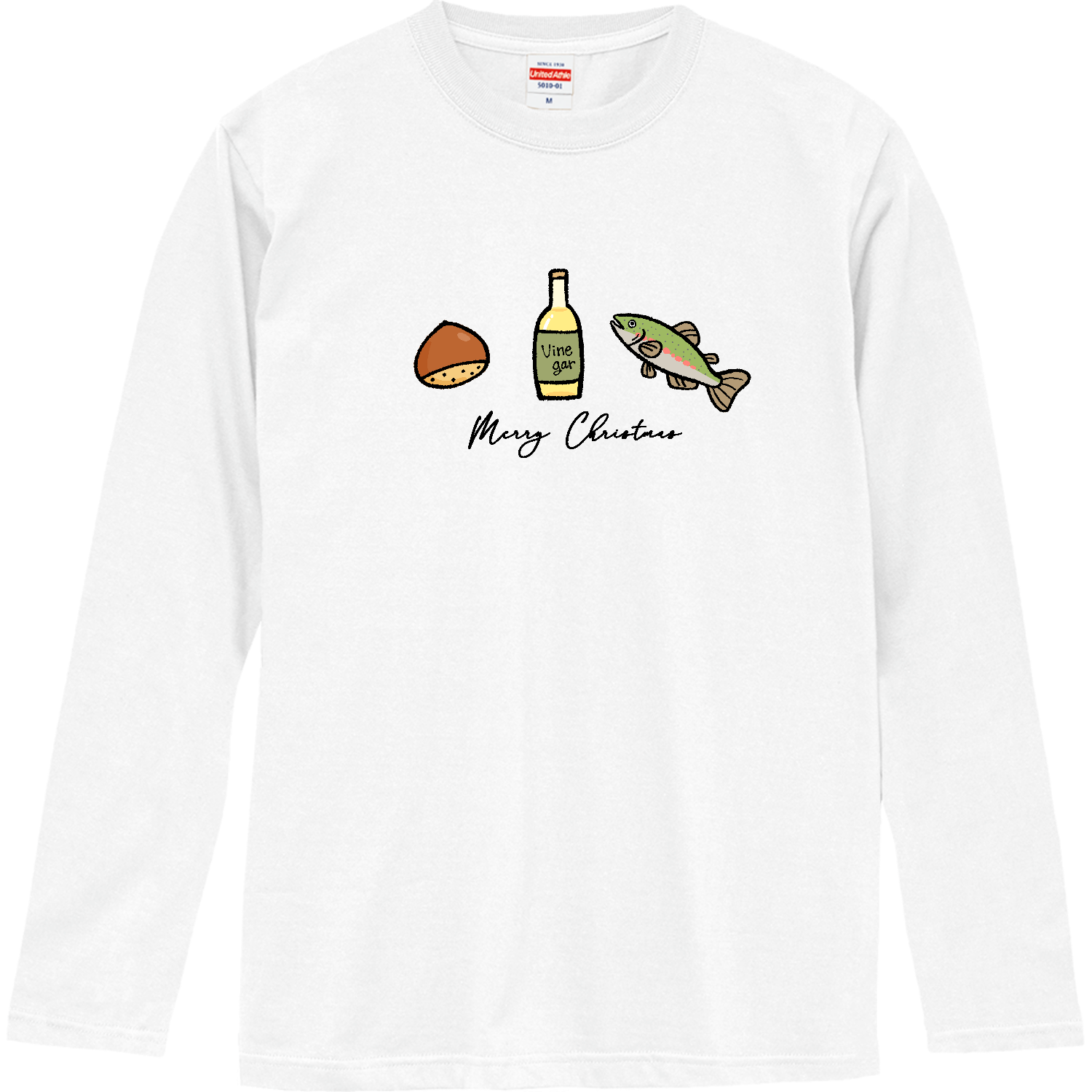栗酢鱒（クリスマス）ロングスリーブTシャツの商品購入ページ
