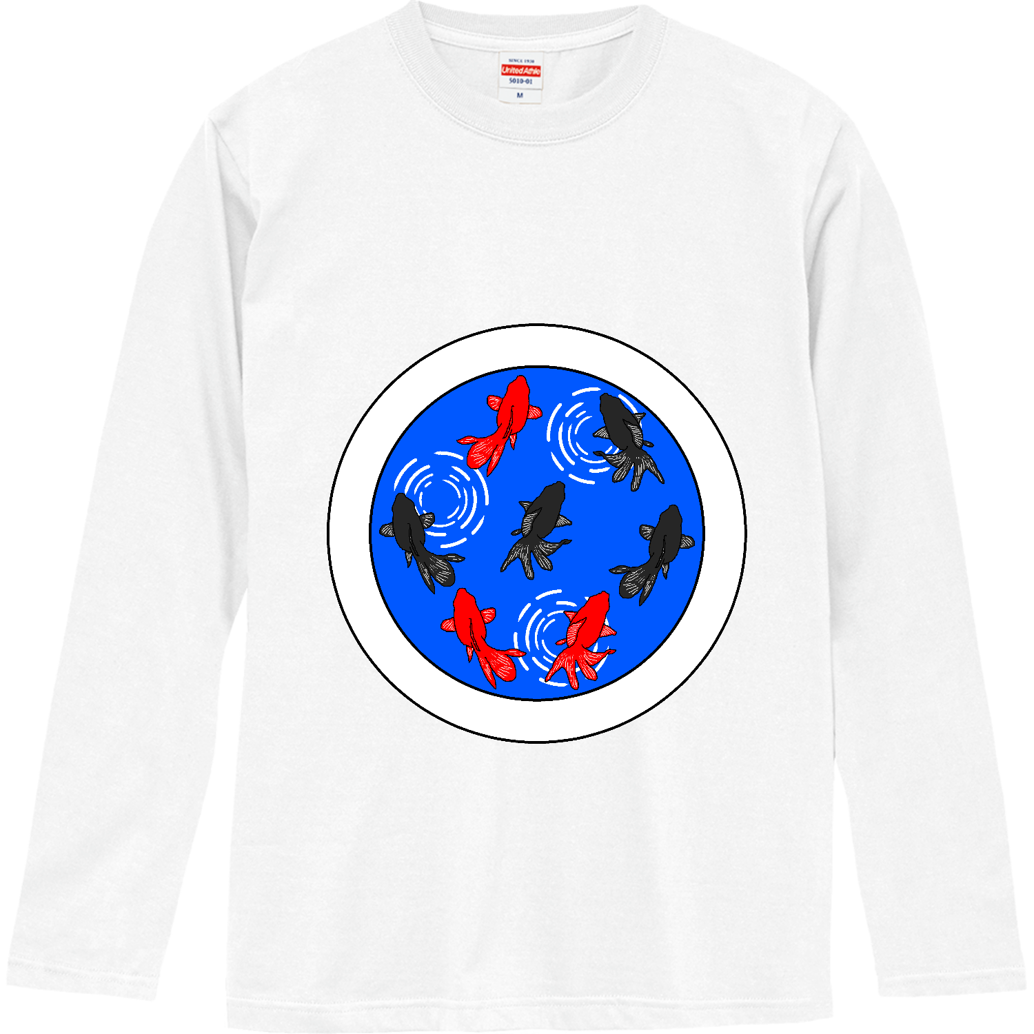 金魚 ロングスリーブTシャツ