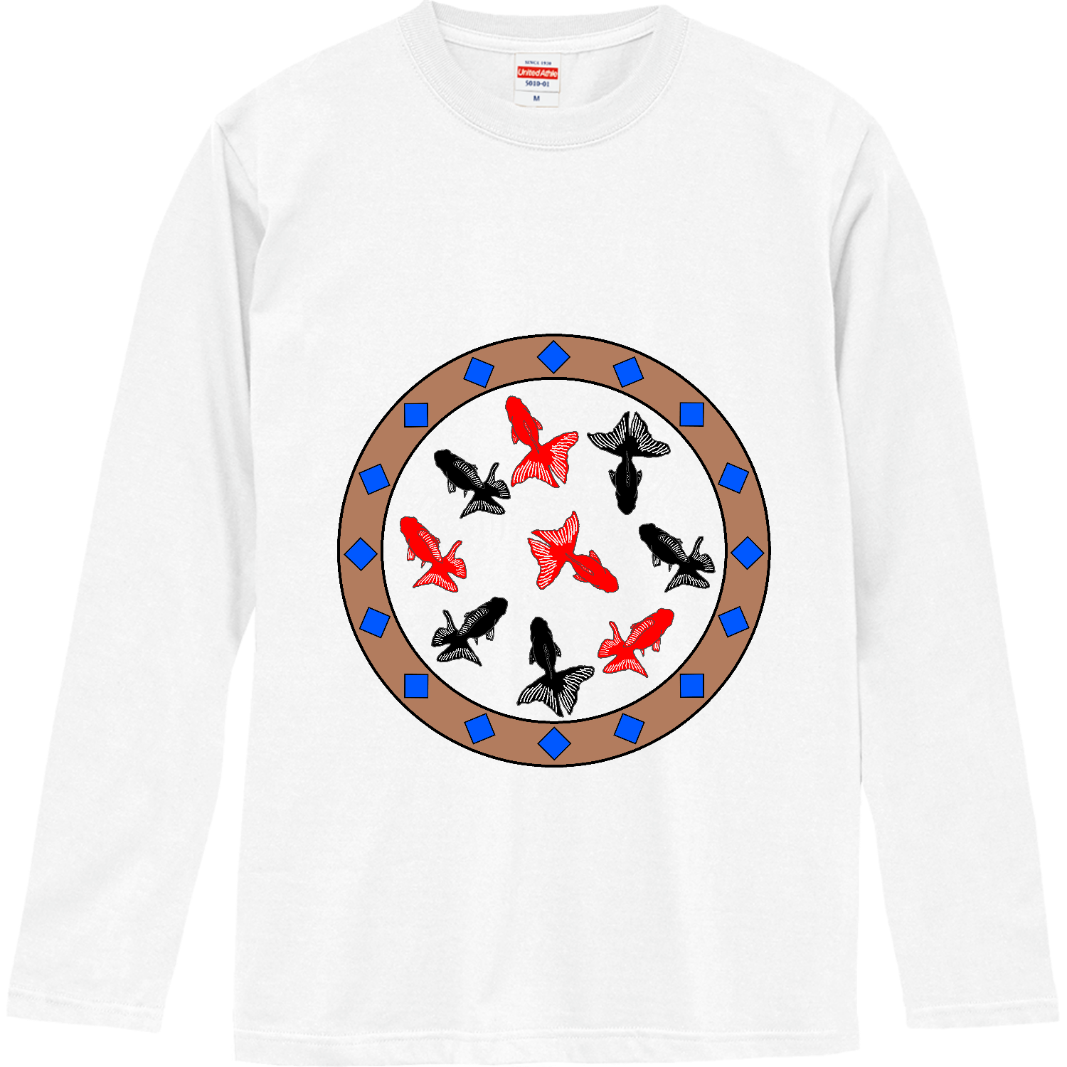 金魚 ロングスリーブTシャツ
