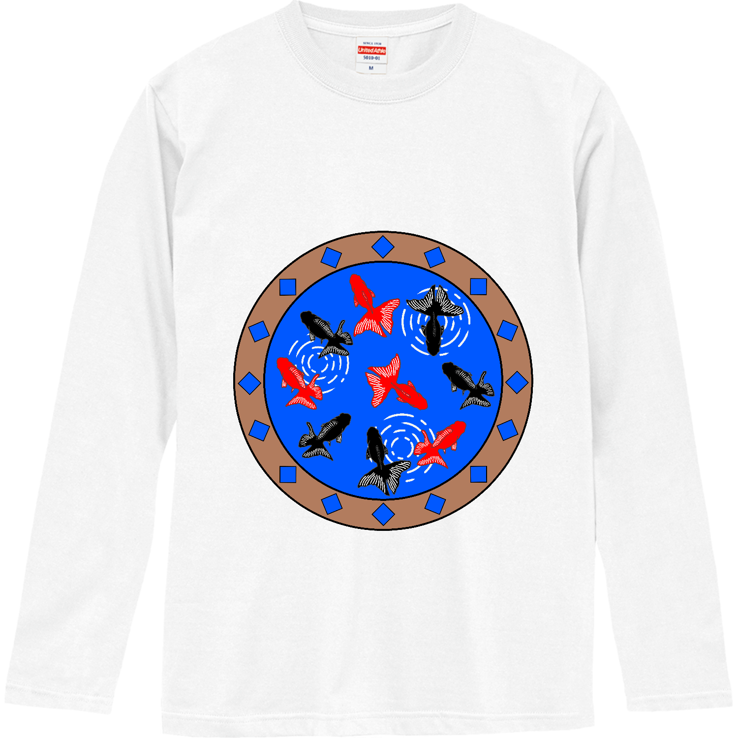 金魚 ロングスリーブTシャツ