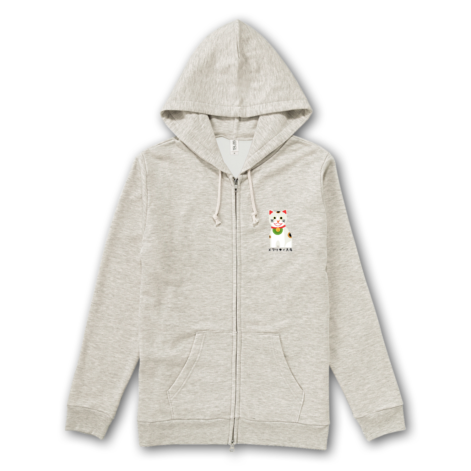開運大吉猫ちゃん トライブレンドジップパーカー