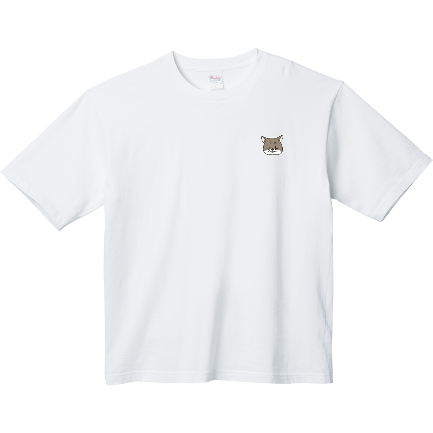 チベットスナギツネ×ワンポイント ヘビーウェイト ビッグシルエットTシャツ
