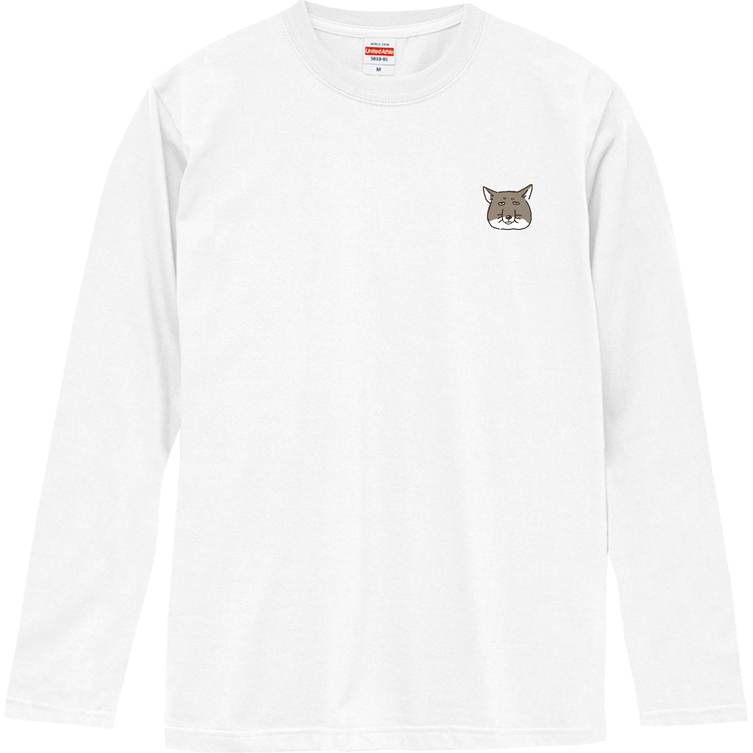 チベットスナギツネ×ワンポイント ロングスリーブTシャツ