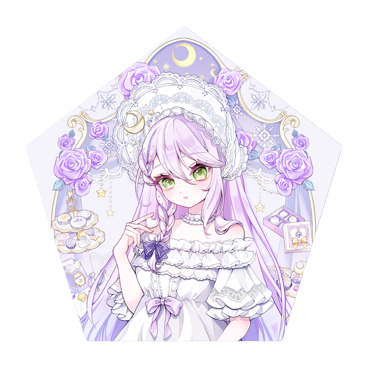 ゆかドールコースターアクリルコースター 五角形1