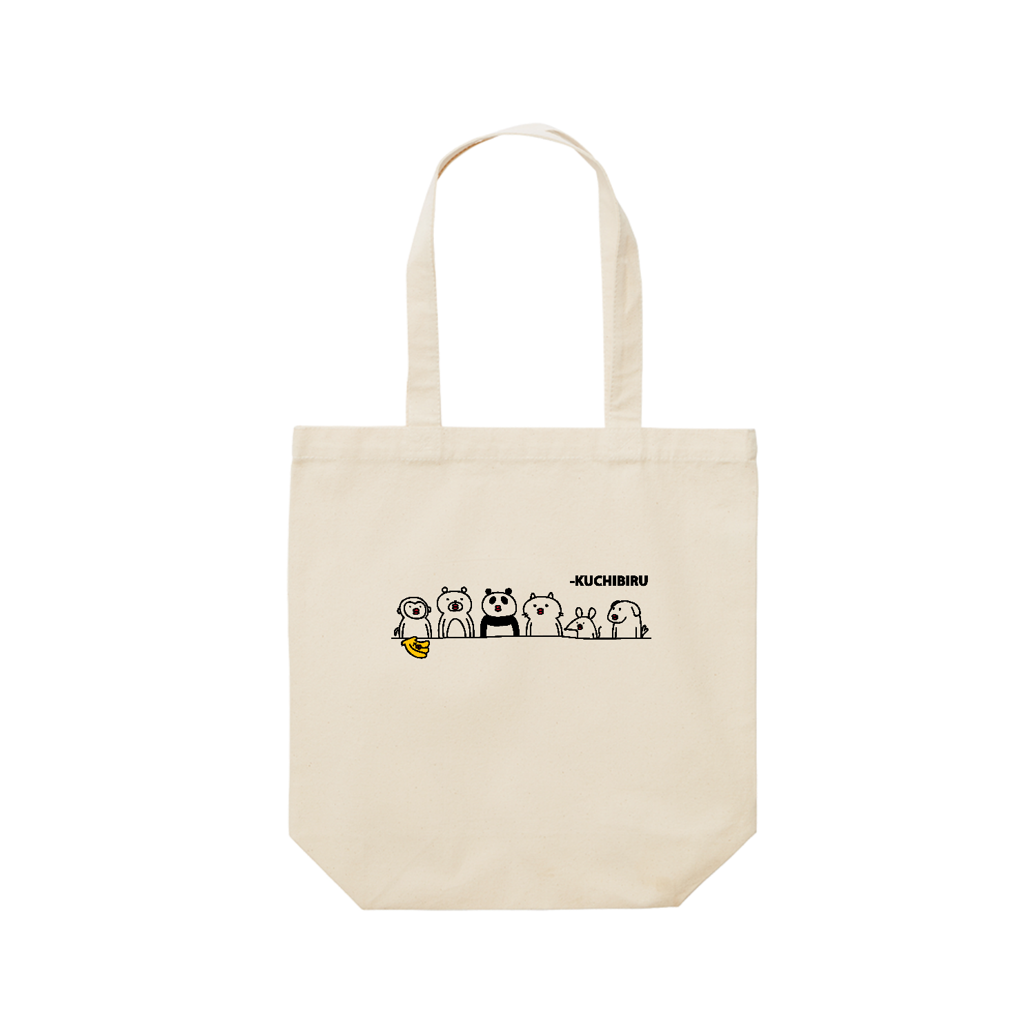 たらこクチビル レギュラーキャンバストートバッグ(M) (フルカラー転写プリント)