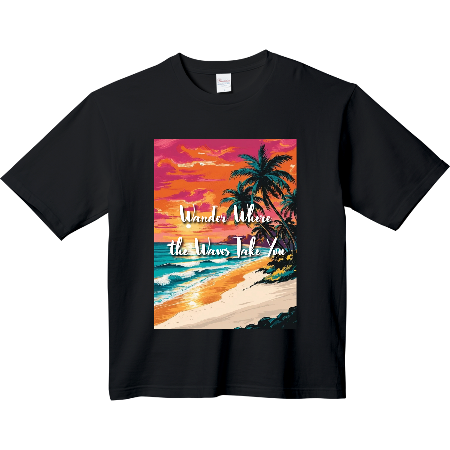 波が導くままにヘビーウェイト ビッグシルエットTシャツ1